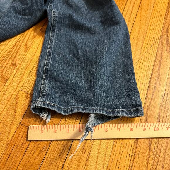 Ariat Jeans Mens 38 X32 Low Rise Boot Cotton Whisker Blue Denim Western - Picture 11 of 11